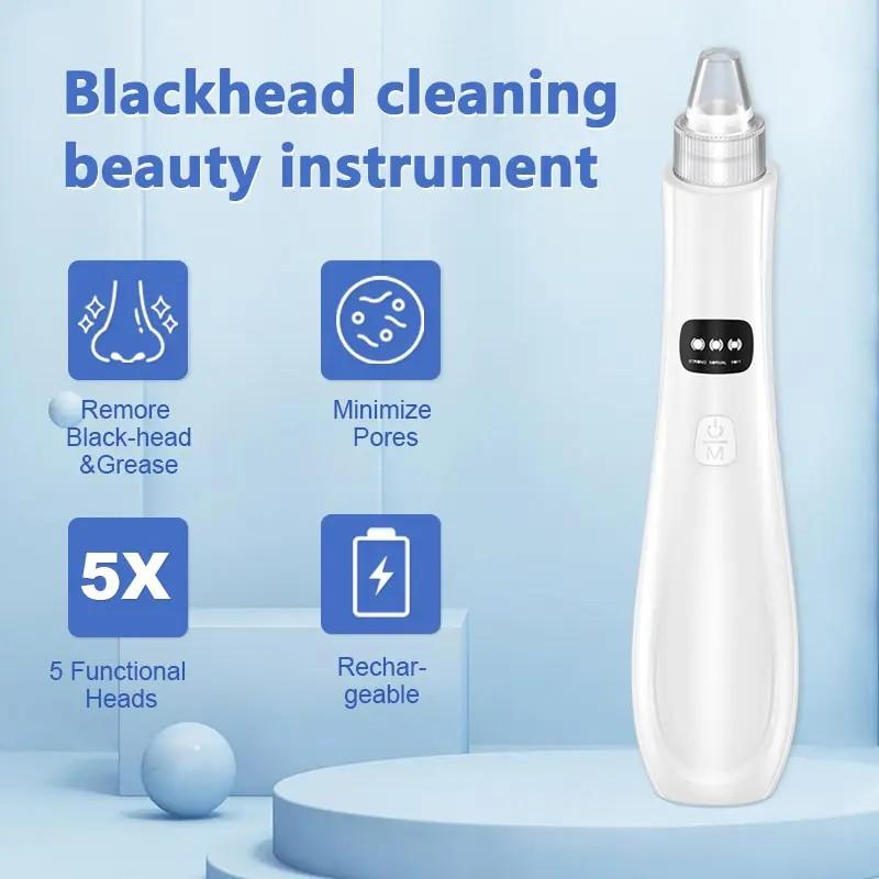 Electric Blackhead Remover 3 Suction Mode Face Cleansing Beauty Machine Pore Vacuum Blackhead Dead Skin Removal Skin Care Tool