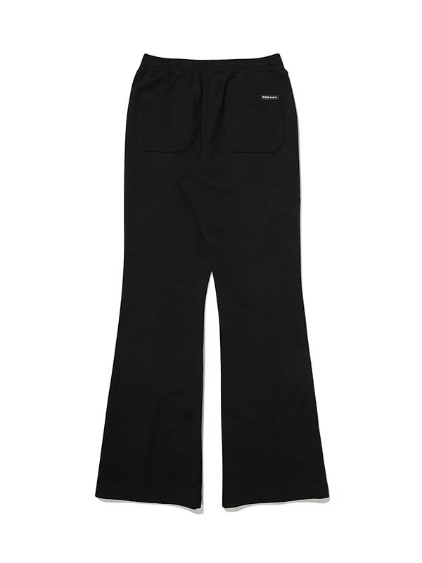 BBC EARTH W Wrinkle Bootcut Pants_Black