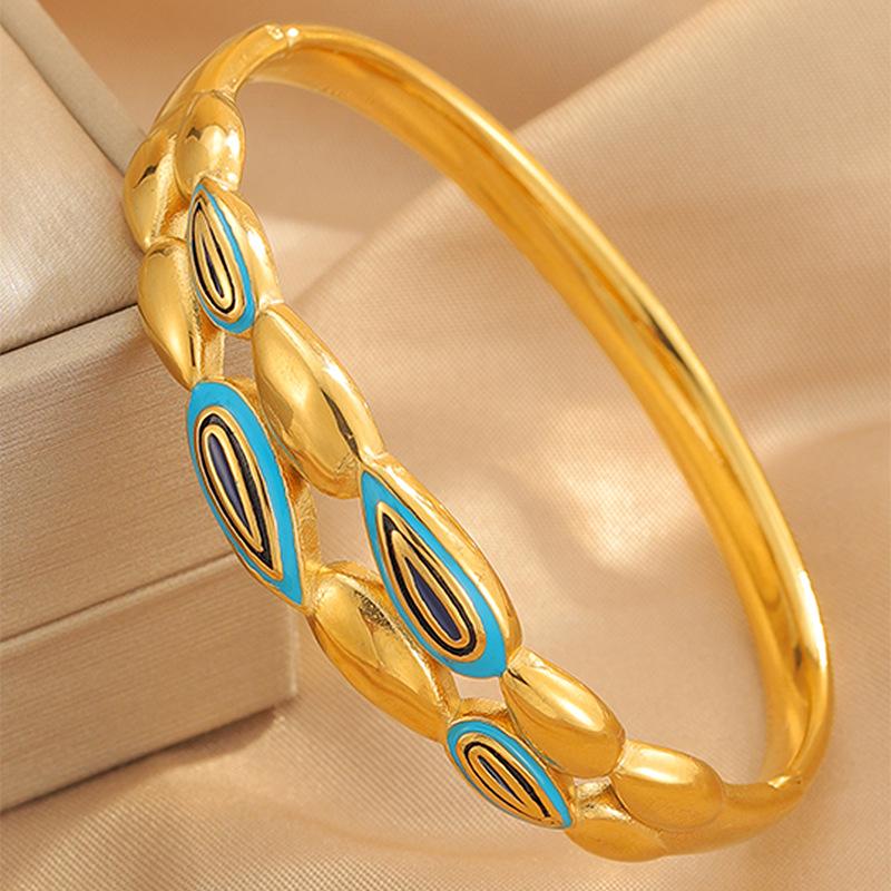 Couple Style Enamel Dripping Jewelry Fashion Versatile High Version Bracelet