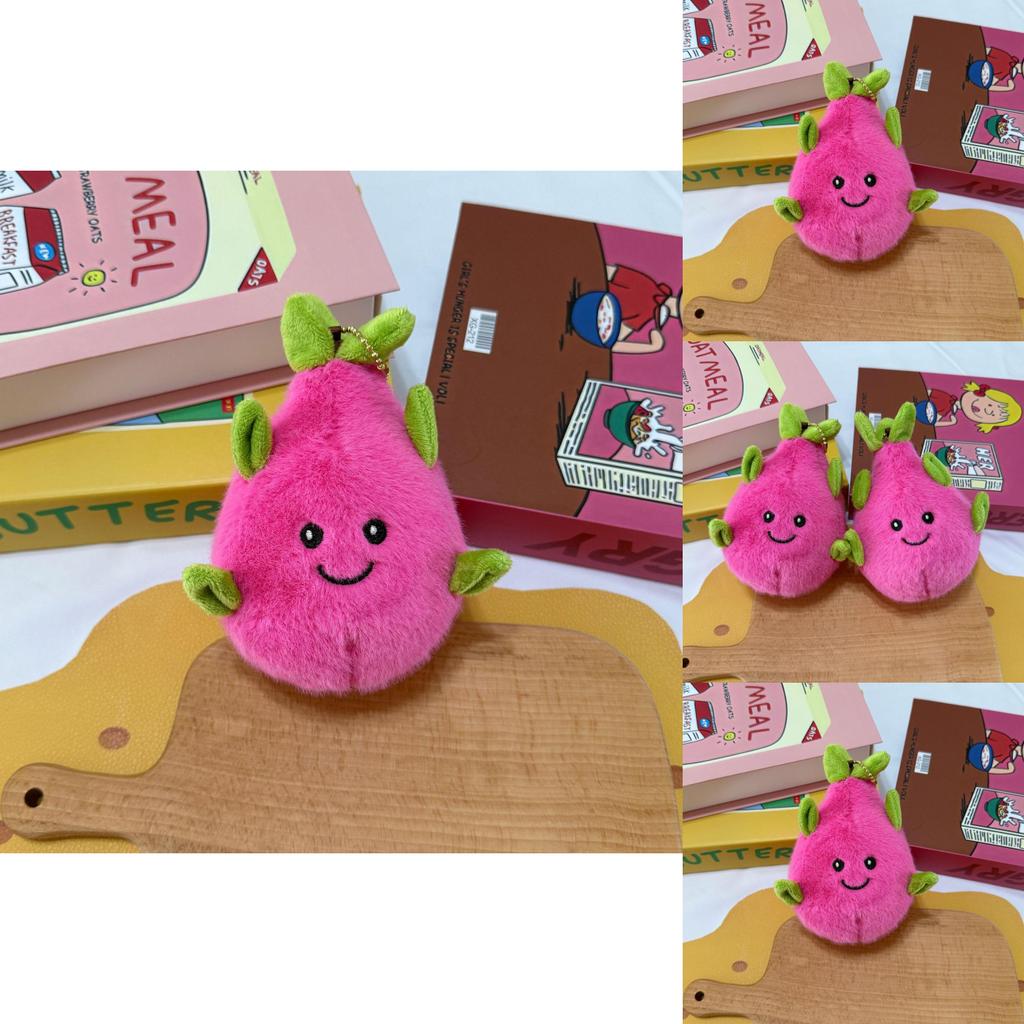 Fruit Plush Keychain With Dragon Fruit Face For Kids And Teens
