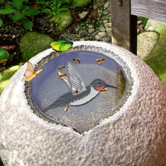 Bee Water Station Floating Pollinator Island Bee Drinking Station Honeycomb Design Floating