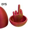Velikonoční vajíčko s prostředníčkem, 3D tisk, velikonoční překvapení, velikonoční košík, nezbytné kreativní žertovné dárky pro dospělé