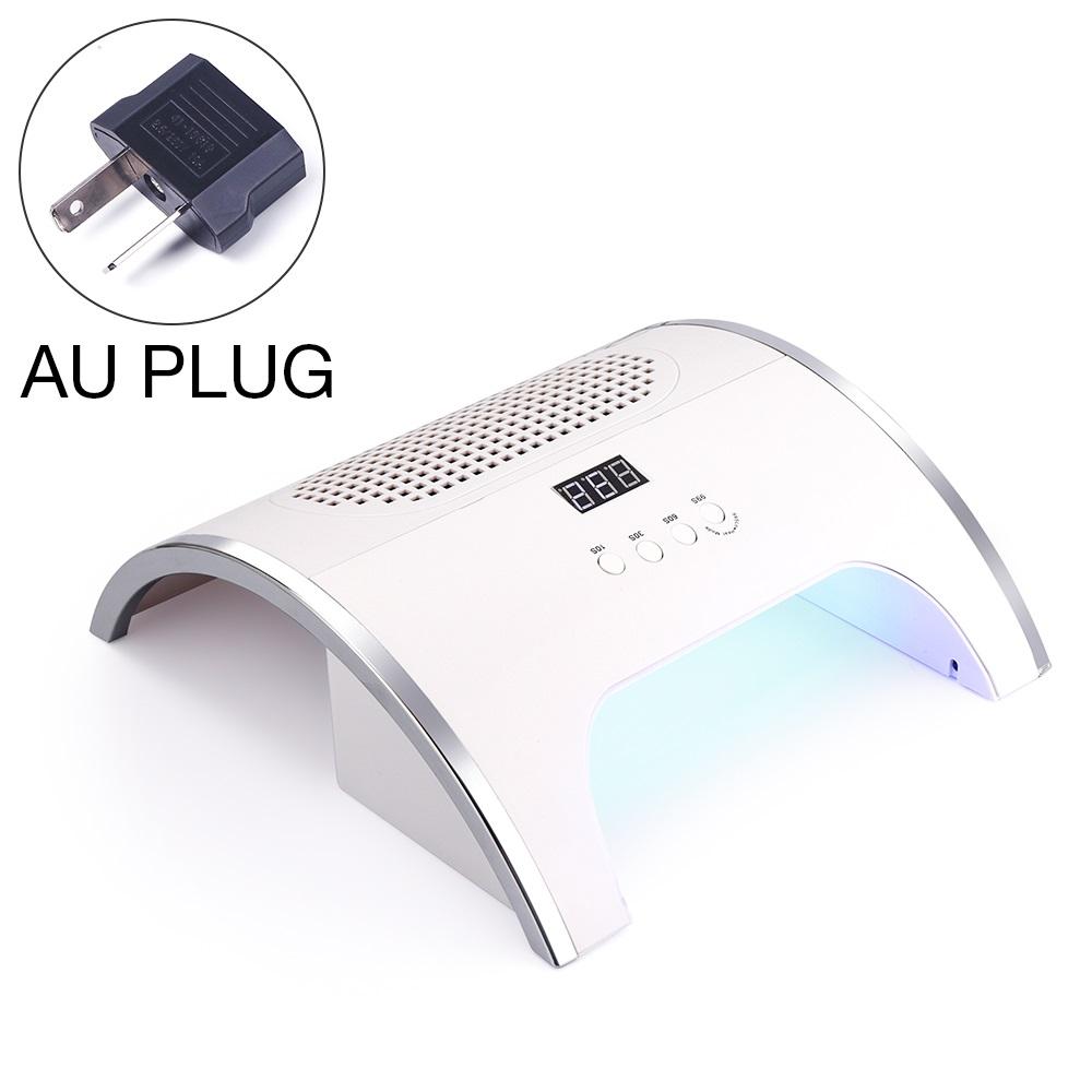 2-IN-1 Nail Dust Collector And Nail Drying Lamp 80W Nail Dust Extractor Nails Art Manicure Nail Vacuum Cleaner Gel Polish Dryer