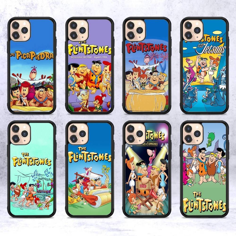 The Flintston Es Cartoon Phone Case For Iphone 16 15 14 13 12 11 Pro Max Plus Shockproof TPU+PC Hard Case