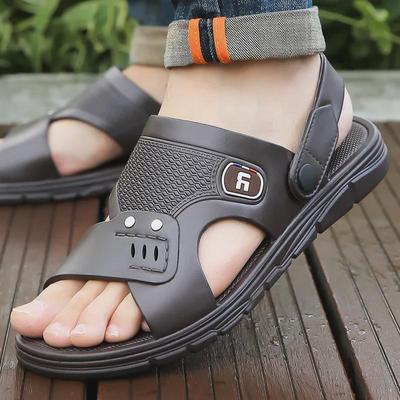 2024 Men's Casual Non-Slip Breathable Outdoor Sandals: Wear-Resistant Beach & Driving Slippers