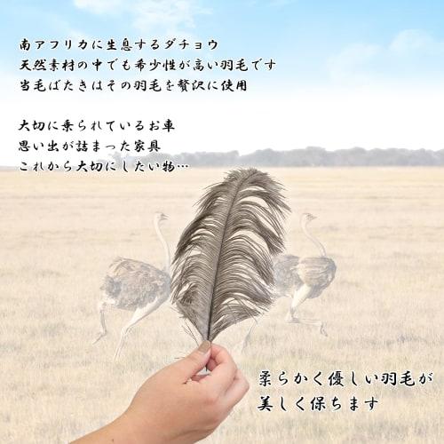 ESCI Ostrich DX Fuzz Brush, M260, Made In Japan with First-Class Ostrich Floss Feathers! Approximately 105cm Long, Includes Case.