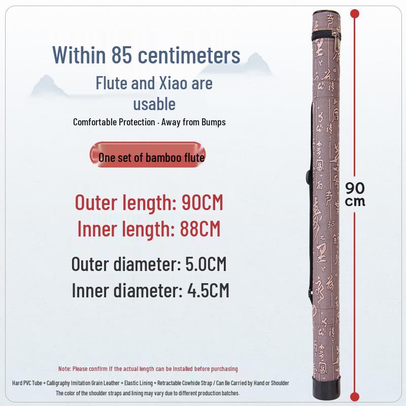 Waterproof Bamboo Flute Storage Bag - Anti-Drying/Damp, Portable Tube for Xiao, Ideal for Students & Beginners