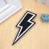 2 Pezzi Patch Ricamate Logo Fulmine Patch Termoadesive per Abbigliamento