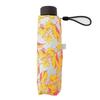 The smallest micro parasol with a floral UV and suitable for both sunny and rainy world's 5-fold pattern, 99.99% protection, days. Off-white.
