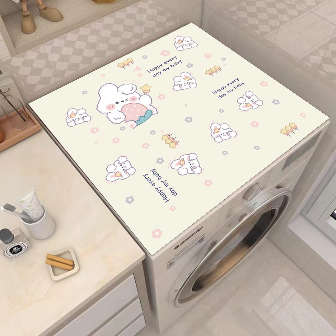 

Коврик для стиральной машины с цветком Ins Air Fresh, не требующий особого ухода, моющийся коврик для стола, который можно разрезать, складной коврик для стола S-36*46cm