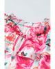 Azura Exchange Ruffle Flutter Sleeve Floral Print Blouse