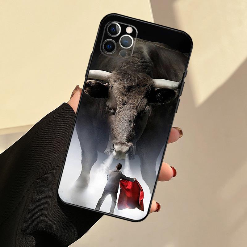 

Чехол для телефона Bullfighter Bull Fighter для iPhone 11 12 13 Pro Max 13 Mini X XR XS Max 7 8 Plus, силиконовая задняя крышка iPhone 11