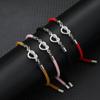 Lucky Cord Chain Bracelet For Women Stainless Steel Heart Best Friend Braslet Perfect Gift For Her Leisure Versatile Accessories