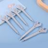 2Pcs Wrench Shape Design Ballpoint Pens Comfortable Grip Smooth Writing Pens Students Creative Stationery Party Gift