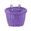Handwoven Front Handlebar Basket Adjustable Leather Straps Bicycle Storage Basket  Girls Bike