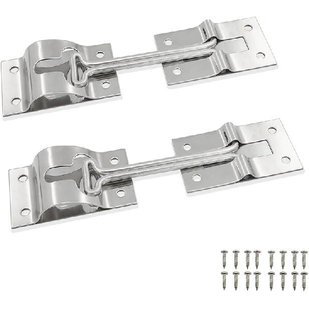 Rv Door Latch Trailer Door Latch 304 Stainless Steel Camper Door Latch Trailer Door Holder Rv Door Holder Rv Screen Door Latch 6 Inch Metal T-Style