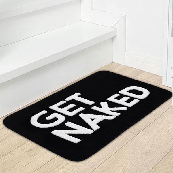

1/2шт. Коврик для ванной из микрофибры, быстросохнущий и моющийся, коврик для двери, нескользящий коврик для ванной с буквами, мягкий и утолщенный коврик для душа, впитывающий коврик для ванной 50cmx80cm
