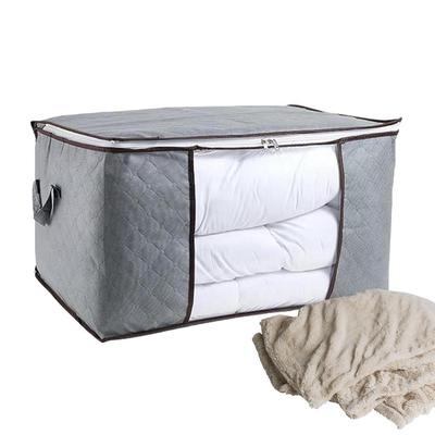 Bettdecke Aufbewahrungstaschen Mit Klarem Fenster Stabile Griffe Aufbewahrungstasche Für Decken, Steppdecken, Bettwäsche, Kissen 60x40x35cm