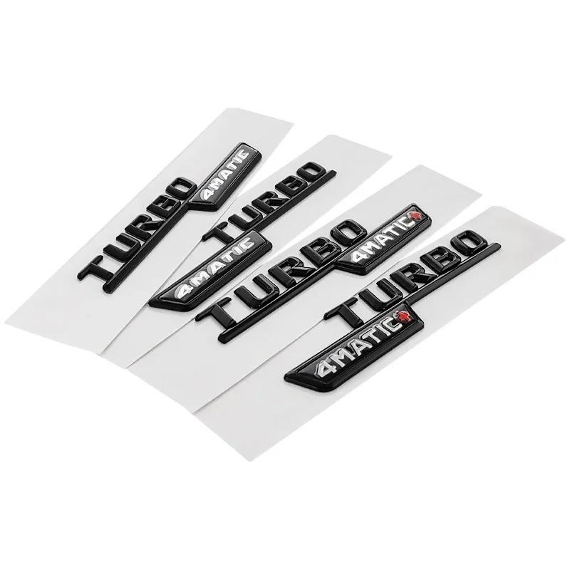 2 ks ABS Auto Blatník Turbo 4MATIC Logo Znak Odznak Nálepka Pro A45 C117 CLA 35 45 GLA45 X247 GLE53 Příslušenství