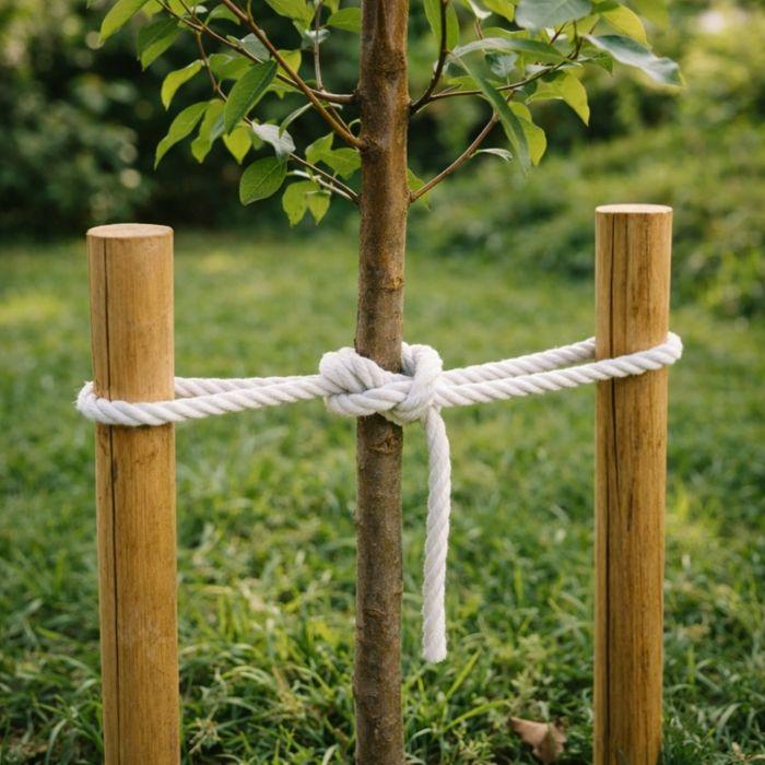 Corde - SHOP-STORY - Ø16 mm 10 m - Blanc - Anti-UV - Fil retordu