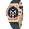 Potenza Blauw Lederen Band Heren Quartz R8851108027