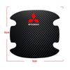 4PCS Car Door Handle Protection Sticker Emblem Car Styling For Mitsubishi Pajero Outlander XL Montero Lancer Triton L200 Galant