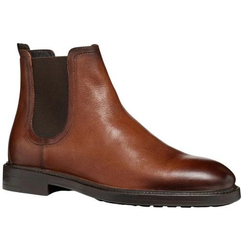 Geox Herren-Stiefeletten „Tiberio“ aus Lackleder