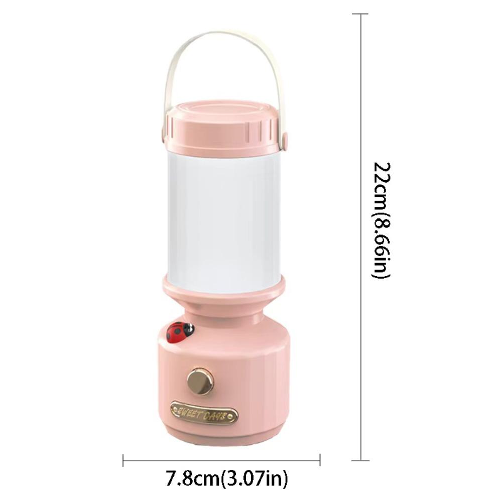 3 Color Stepless Dimming LED Camping Lamp Rechargeable Battery LED Technology Rechargeable Light Hanging Function