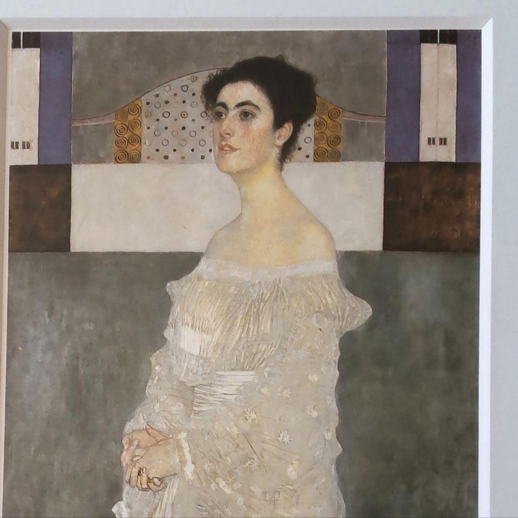 [USED] Klimt Portrait of Margaret Stonborough (framed with sale mat) 28 x 34 cm