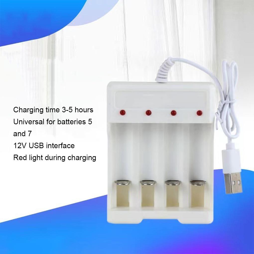 USB 5th And 7th Battery Chargers Rechargeable Fast Charging Tool 4-slot Battery Charger Adapter
