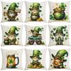 Neue St. Patrick's Irisches Festival Klee Wichtel Kissenbezug Heim Kissenbezug