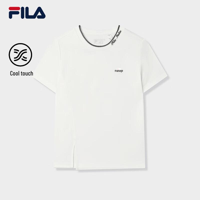 FILA Women s Slim-Fit Round Neck Casual Sport T-Shirt M