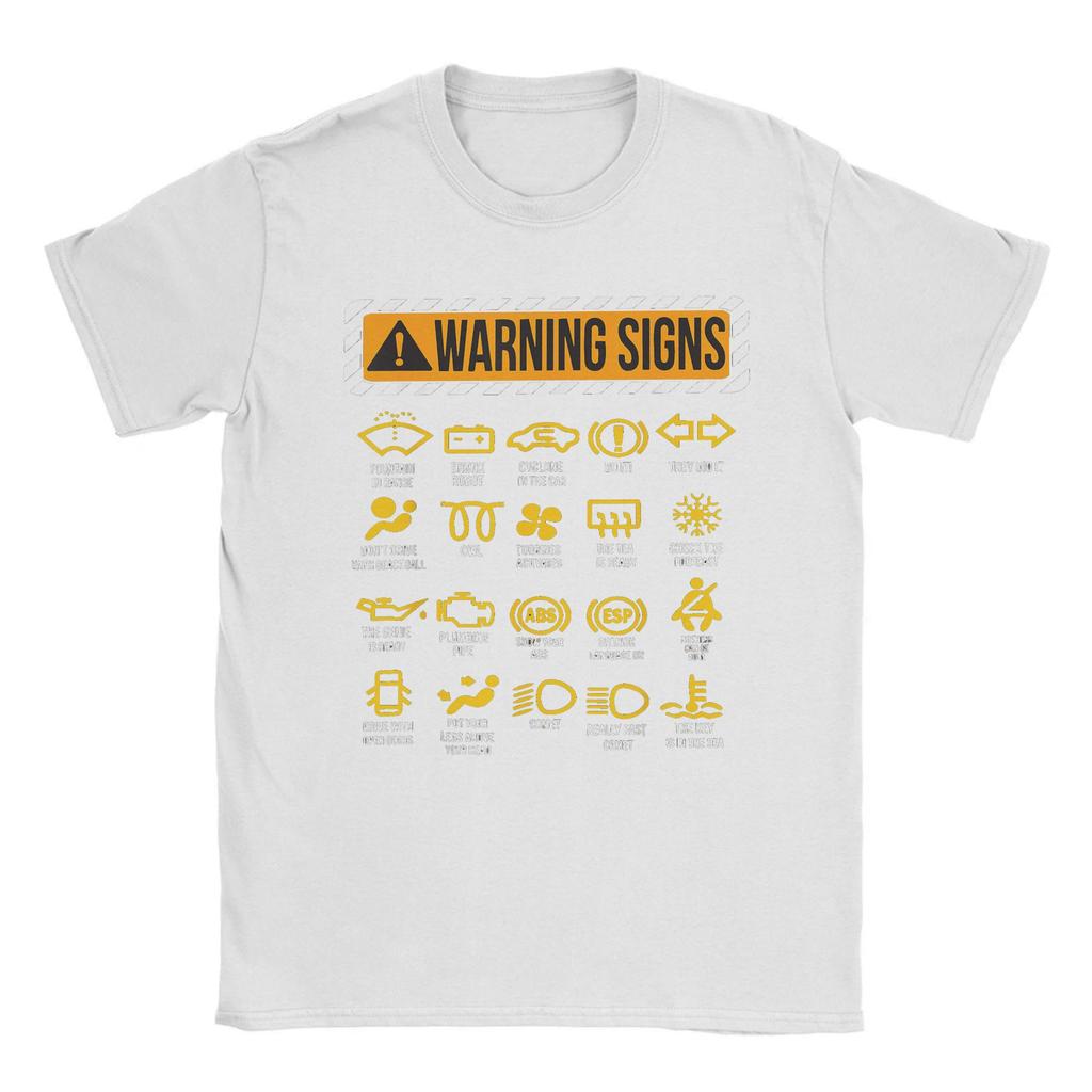 Men Funny Driving Warning Signs 101 T Shirt Auto Mechanic Driver Cotton Clothes Vintage Short Sleeve Tee Shirt 4XL 5XL T-Shirts