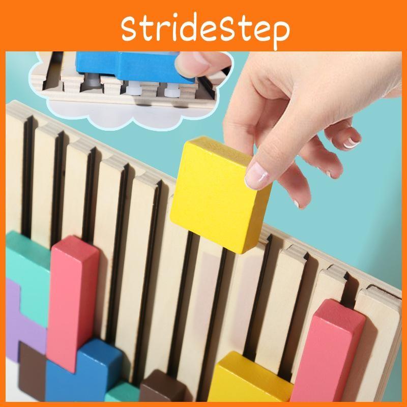Wooden Playset Tetris Toy For Kids Learning And Development Gift Children For