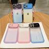 Luxury Gradient Large Window Lens Film TPU Case for iPhone 14 13 12 11 Pro Max All-inclusive Fall Protection Cases
