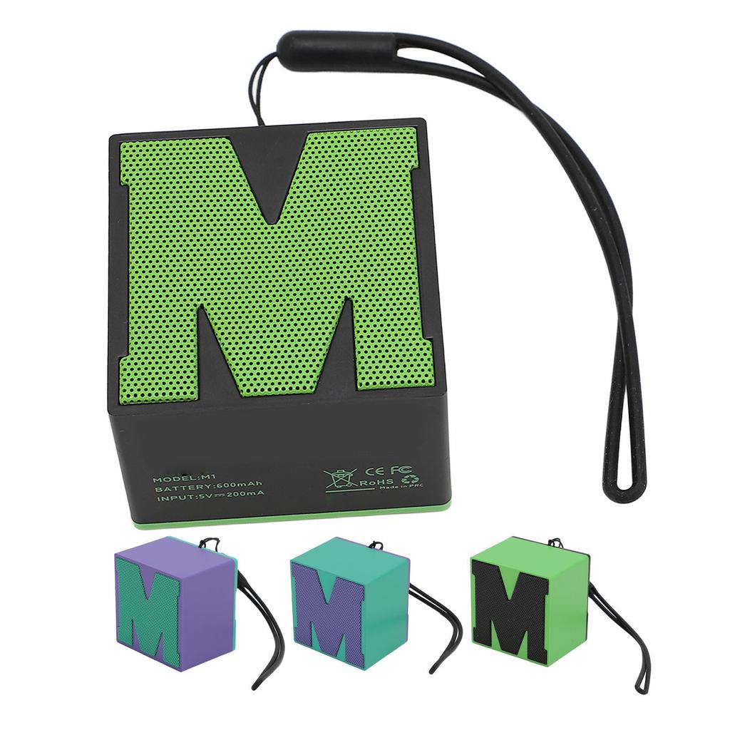 Wireless Miniature Bluetooth 5.4 Speaker IP54 Water Proof 6 Hours Playtime Noise Reduction Lanyard P