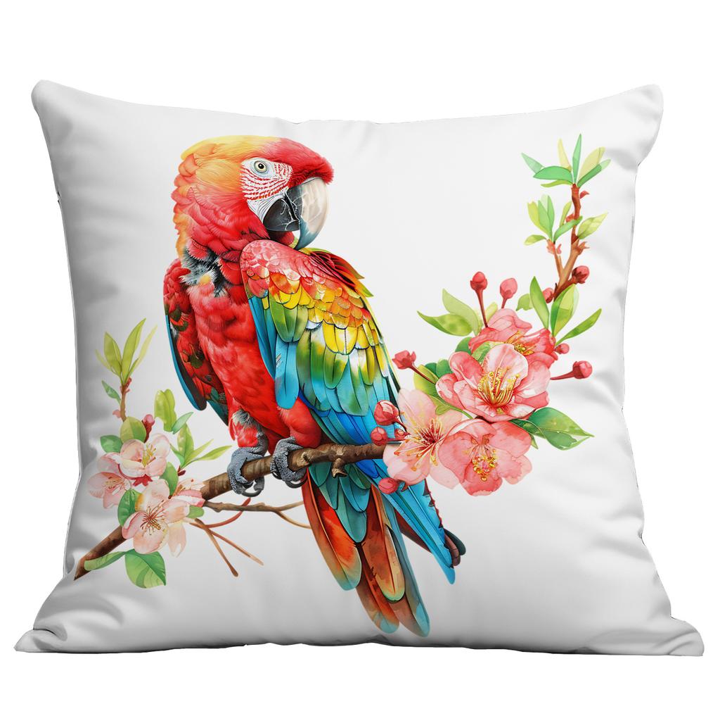 New Spring Flower and Bird Print Pillowcase Home Living Room Sofa Cushion Pillowcase