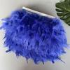 Fluffy Turkey Feathers Trim Fringe Ribbon 10Meters Marabou Feather On Tape Fringes Sewing Trimmings DIY Clothes Dress Decoration