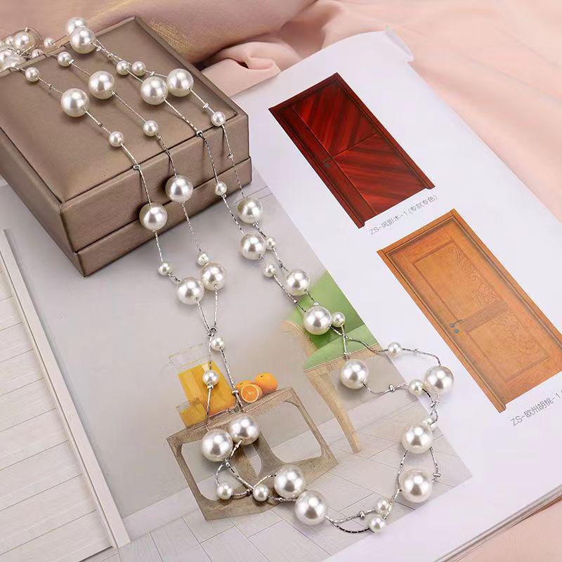 

170см Многоцветное Жемчужное Длинное Ожерелье Цепочка для Свитера (NL012)