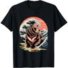 Bär Ukiyo-e Japanische Wellenkunst Traditioneller Holzschnitt T-Shirt(1)
