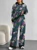 Gradual Change European and American Autumn and Winter Casual Long-sleeved Suit Women's Hooded Sweater Trousers Two-piece Set