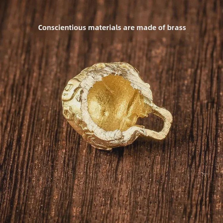 Personalisierter Schlüsselanhänger mit Glocke aus Messing für Männer und Frauen