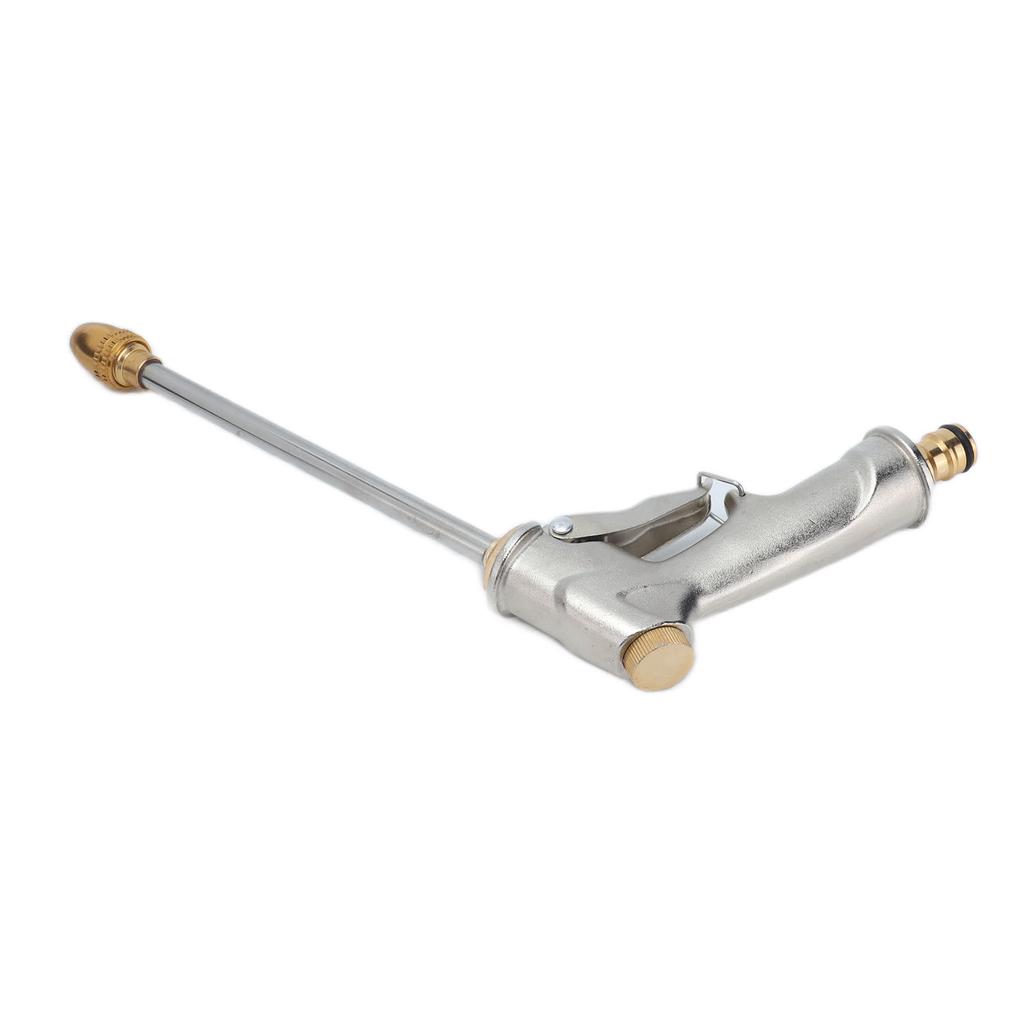 High Pressure Sprayer Copper Plated Aluminum Alloy Water Hose Nozzle Car Cleaning Sprayer for Garden Watering Plant