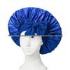 Satin Ribbon Round Silk Sleep Cap with Bowknot: Wide Brim Hair Care and Bath Hat