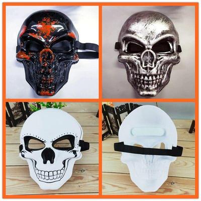 Halloween hororová maska ​​bílá lebka Maškarní sváteční párty Výkon maska