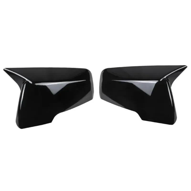 For Chevrolet Traverse 2018- Car Sticker Rearview Side Mirror Cover Wing Cap Exterior Door Case Trim Carbon Fiber Black Auto