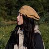 Adjustable Letter Embroidery Beret Flat Newsboy Cap Fashion Painter Cap  Women