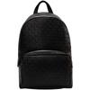 Campus Style Full Letter Zipper Large Capacity Synthetic Material Backpack Men's Space Black UB1-space Black