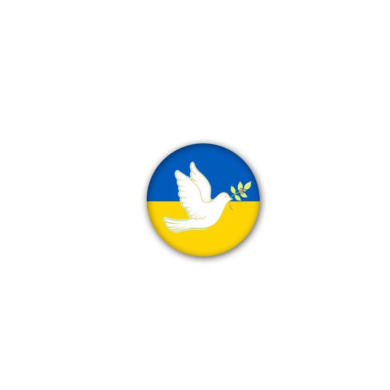 Unisex Ukraine Flag Button Badge For Accessories