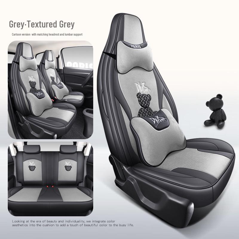 Leapmotor T03 Universal Cartoon Car Seat Cover - Full Coverage, All-Season Tech Fabric.